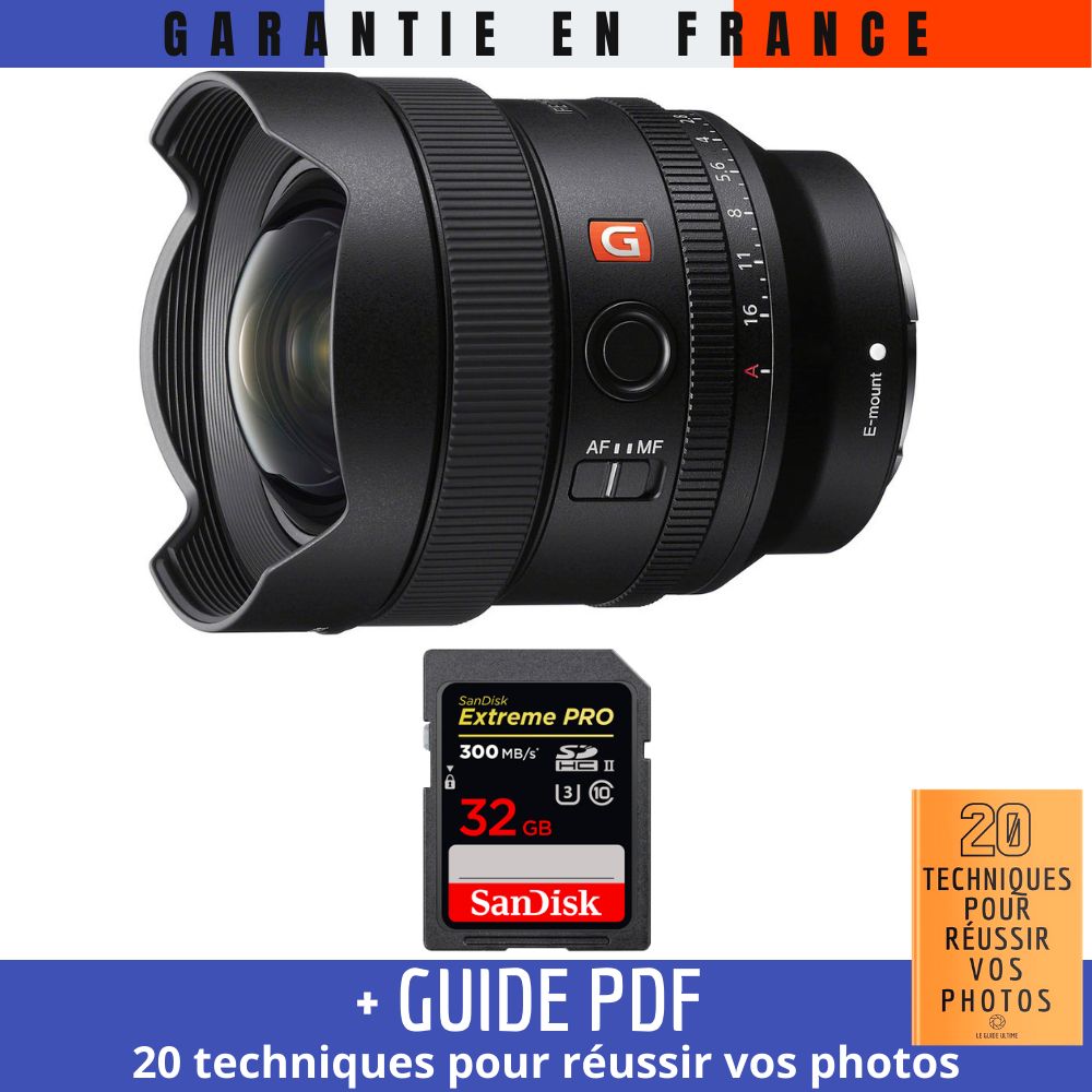 Sony FE 14mm f/1.8 GM Lens + 32GB SanDisk UHS-II Card + PDF Guide: 20 Techniques for Successful Photos