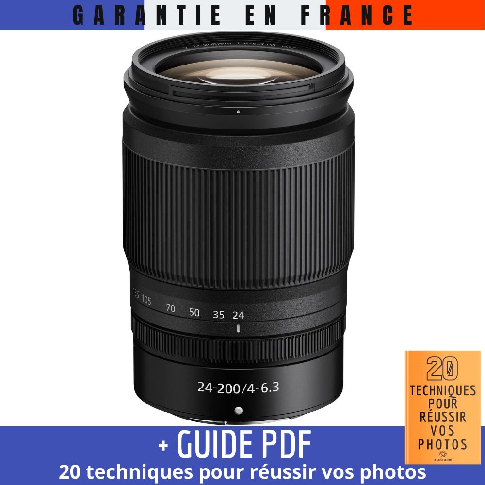 Nikon Z 24-200mm f/4-6.3 VR Lens + Guide PDF: 20 Techniques for Successful Photos
