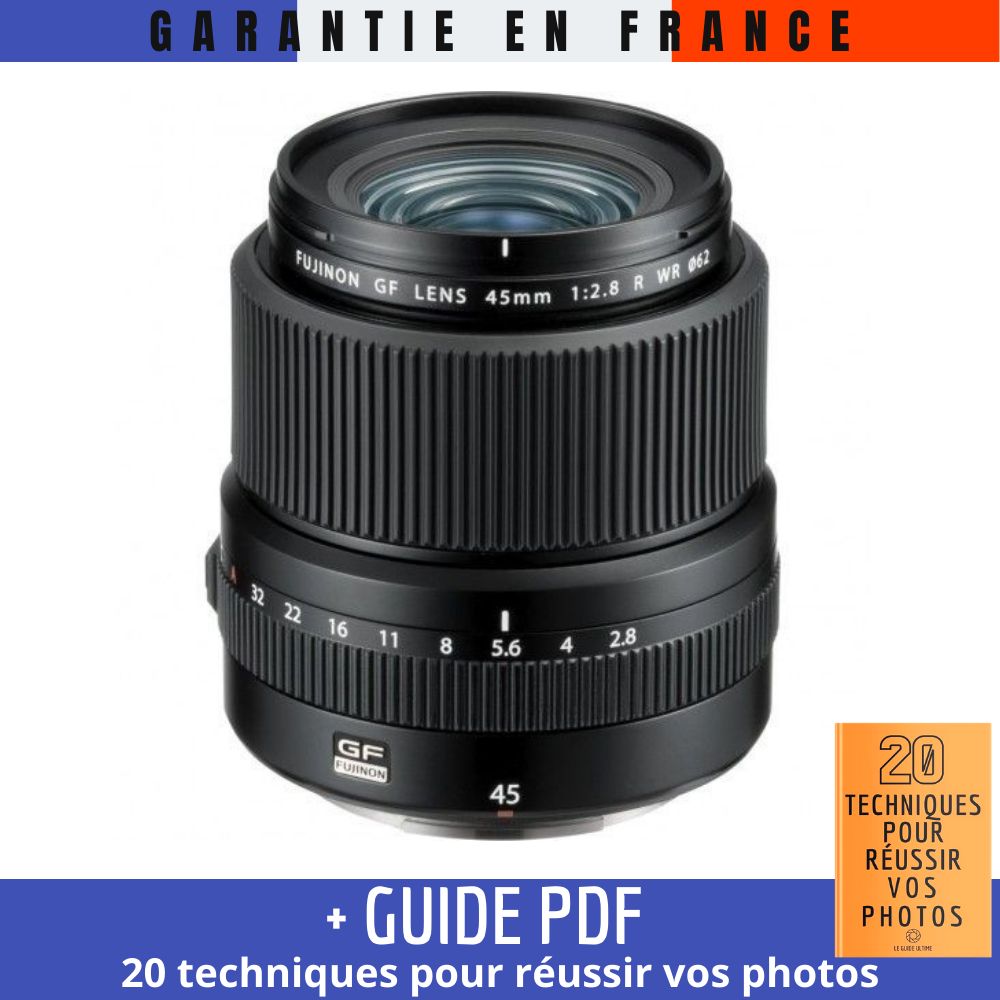 Fujifilm GF 45mm F2.8 R WR Lens + Guide PDF: 20 Techniques for Successful Photography