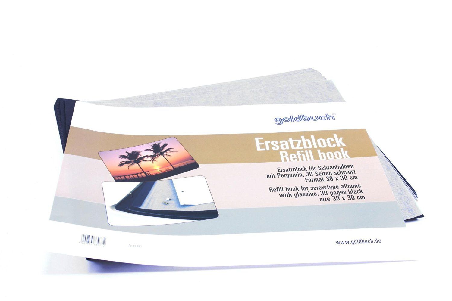 Goldbuch Replacement Block, 38x30cm, 30 Pages, Screws Included