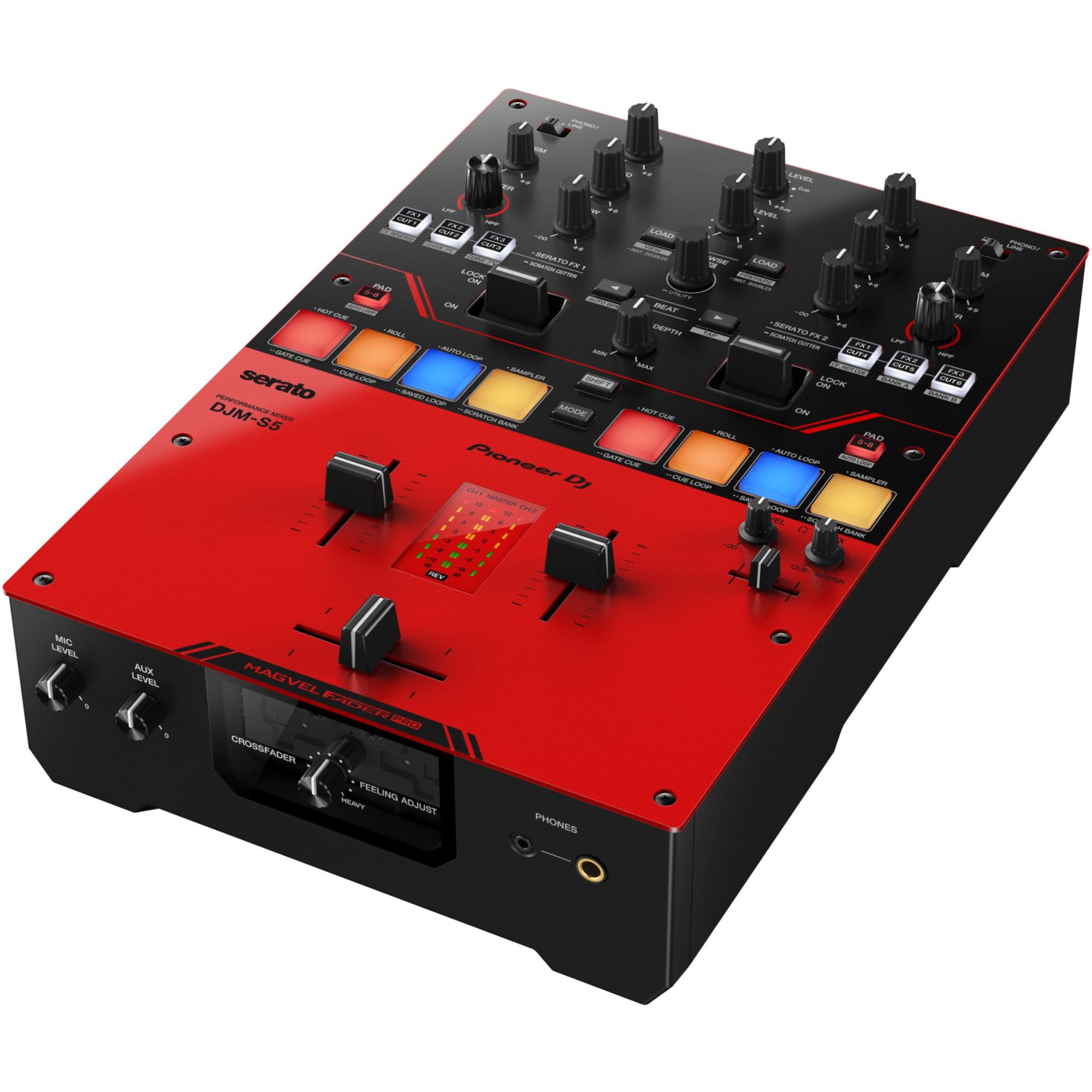 Table de mixage Pioneer DJ DJM-S5 pour scratch 2 canaux avec Serato DJ Pro
