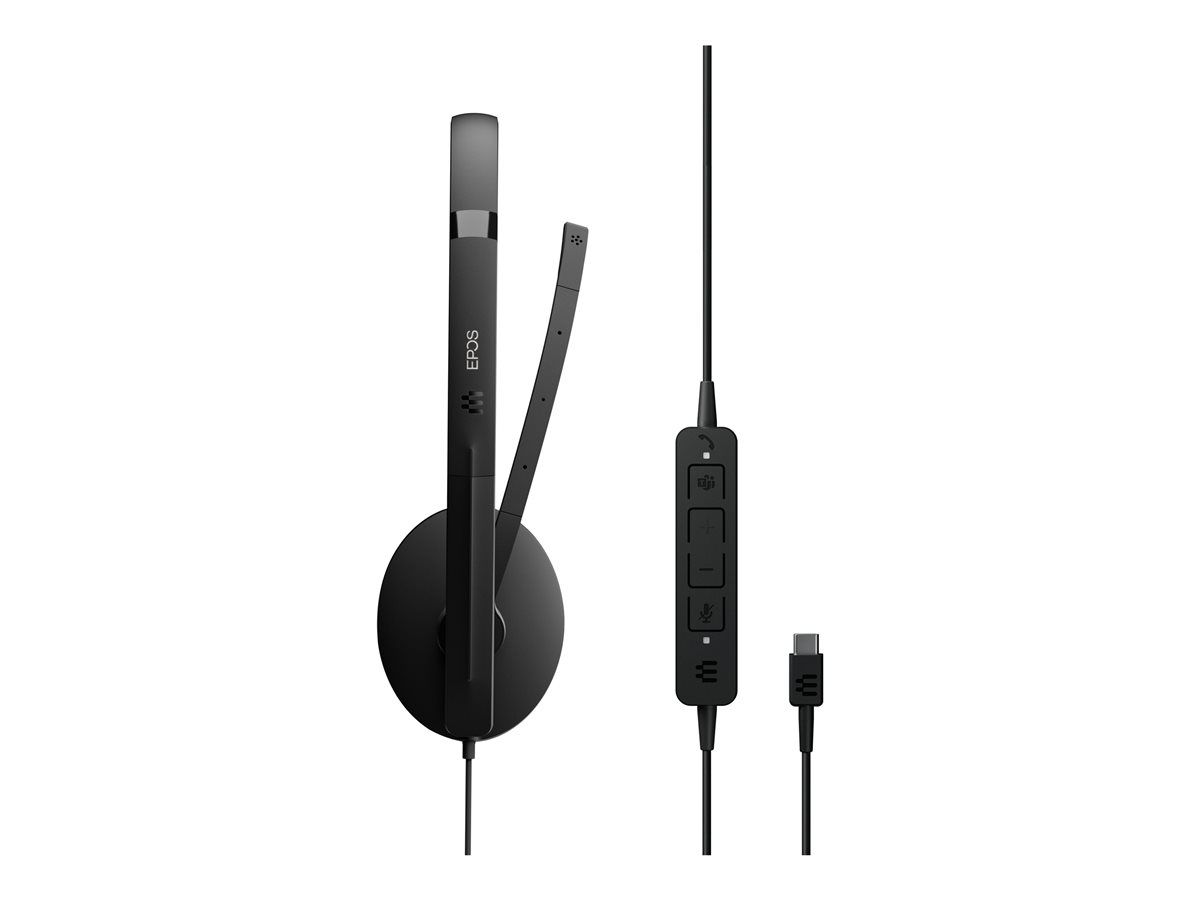 EPOS C10 Wired Over-Ear Headset - Black, Certified for Microsoft Teams