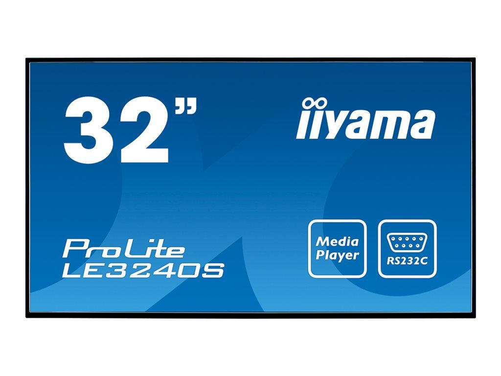 iiyama ProLite LE3240S-B1 - 32" écran LCD rétro-éclairé par LED - signalisation numérique - 1080p 1920 x 1080 - noir