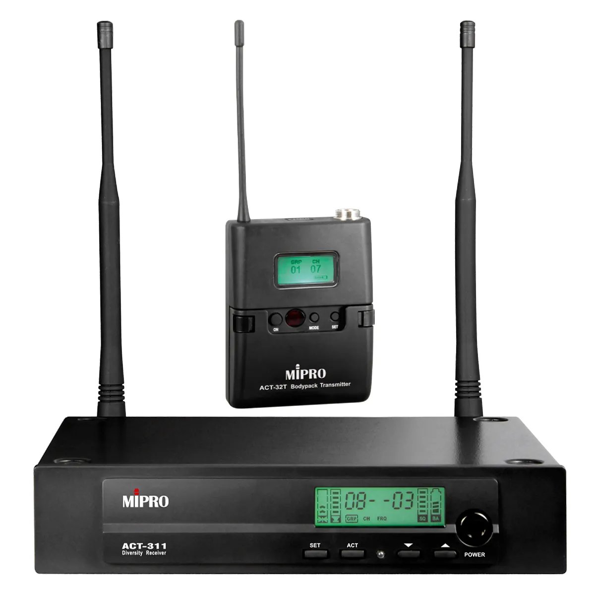 Mipro ACT 311II + ACT32T Pocket Transmitter and Receiver Kit
