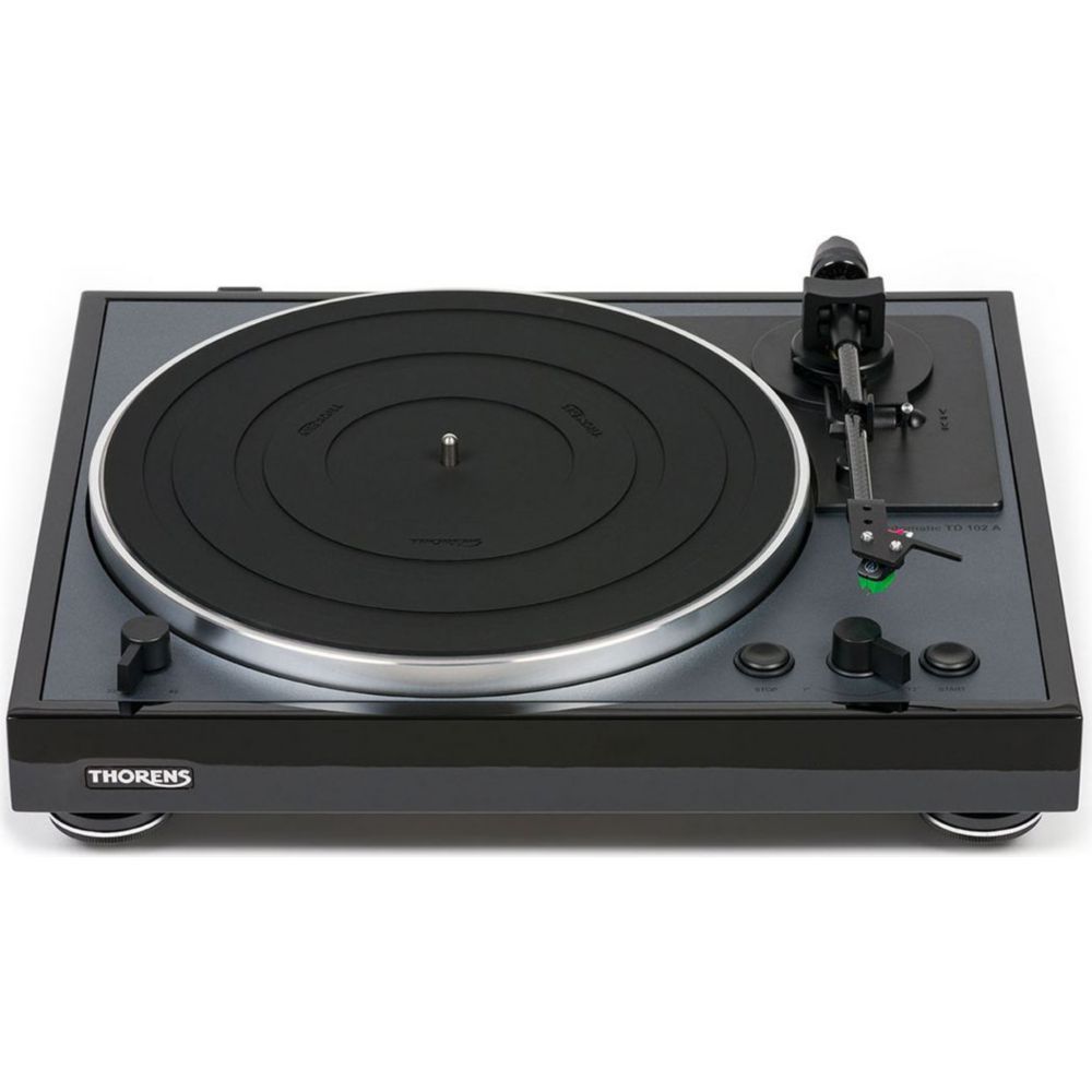 Thorens TD 102 A Lacquered Black Vinyl Turntable