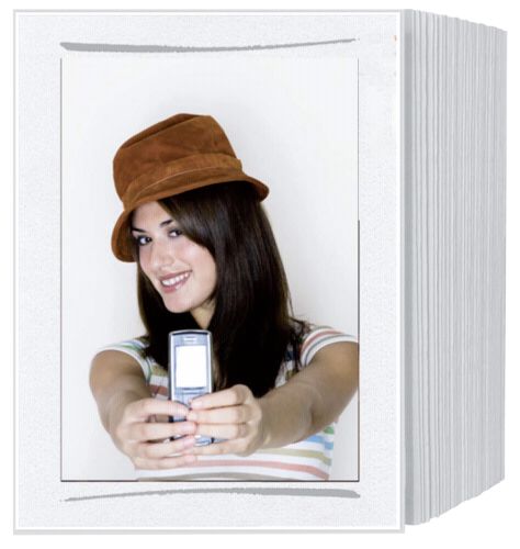 Daiber 13x18 Endlospassepartout, White/Grey Brushstroke (20104)