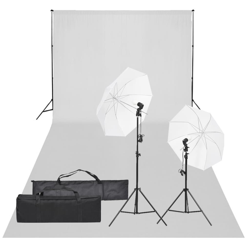 VIDAXL Photo Studio Kit with Lighting and Background