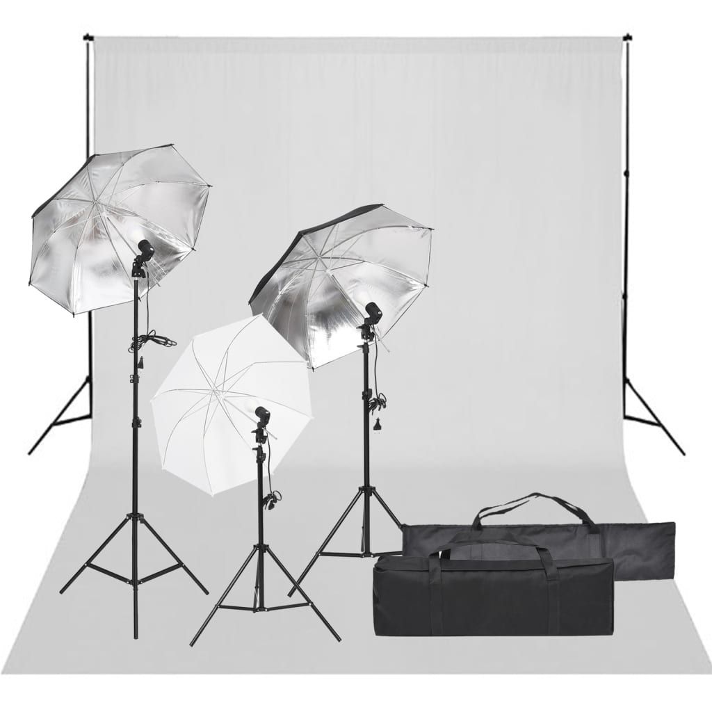 VIDAXL Photo Studio Kit with Lighting and Background