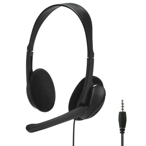 Hama Stereo Headset with Microphone - Black