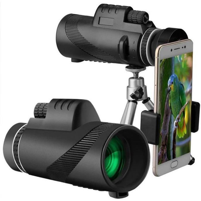 GOGOU Starscope Monocular 40x60 - High Power - BAK4 Prism & FMC HD - Waterproof - With Smartphone Mount