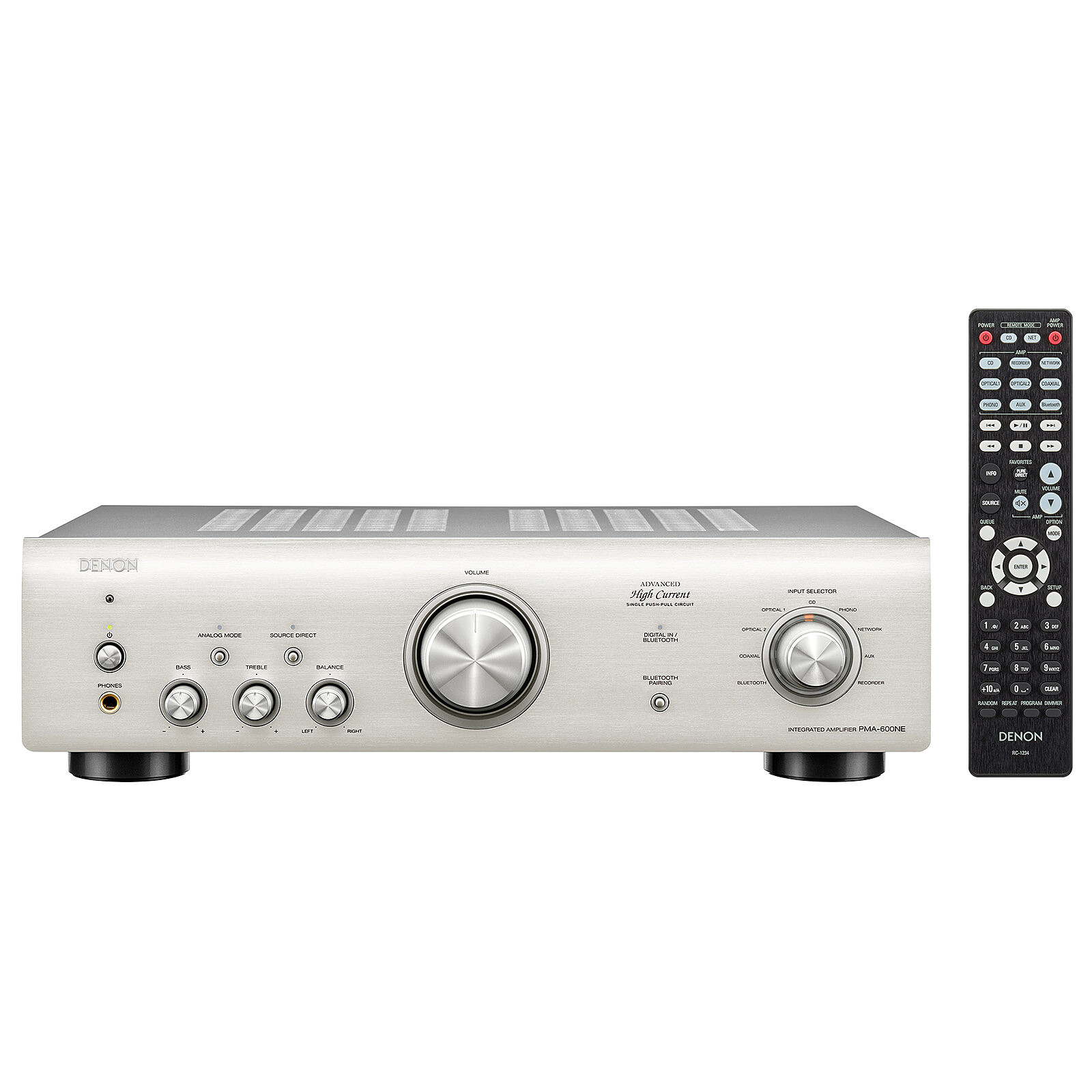 Amplificador integrado Denon PMA-600NE Plateado