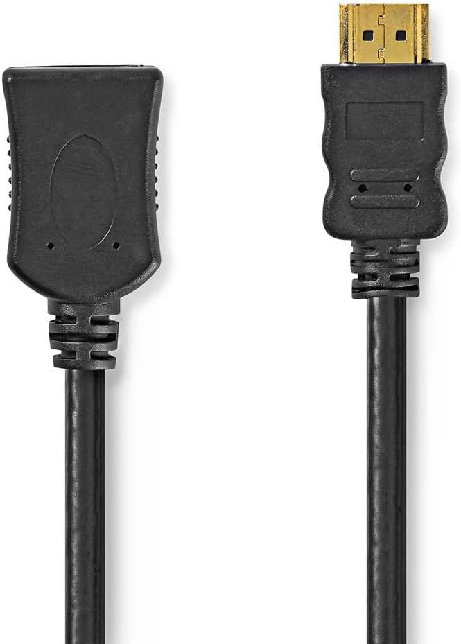 Cable HDMI de alta velocidad Goobay con adaptador Ethernet, 2 metros, Negro