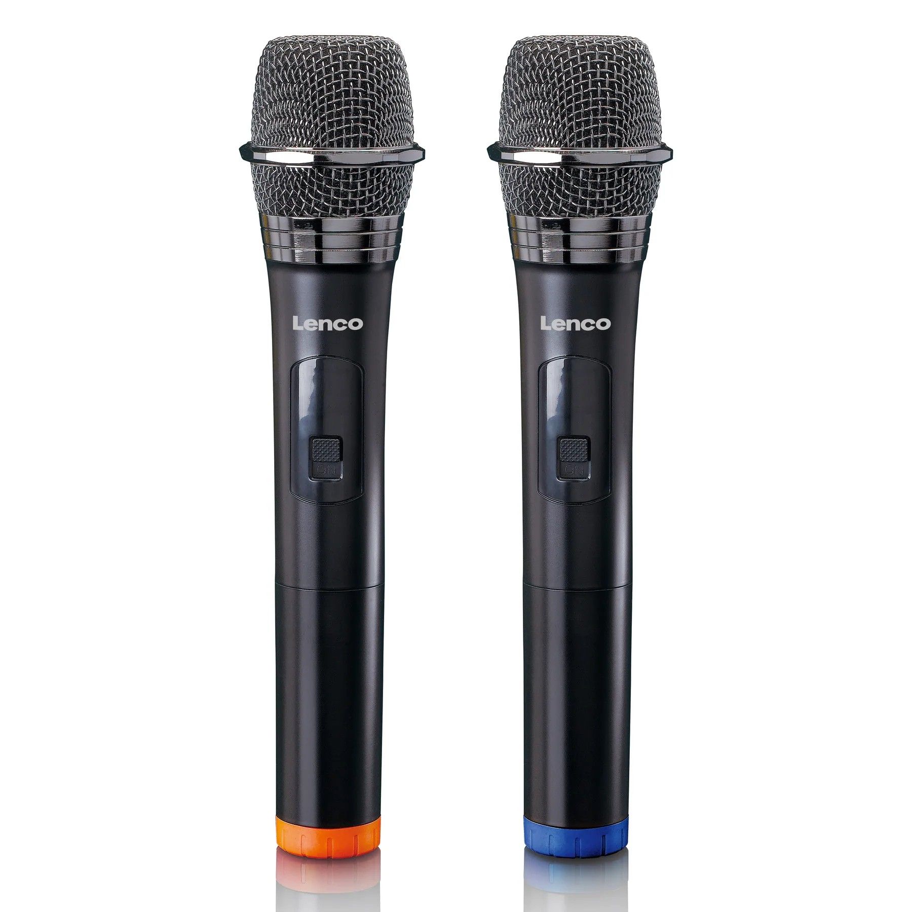 Lenco MCW-020BK - Wireless Microphone Set (2 Mic, Black)