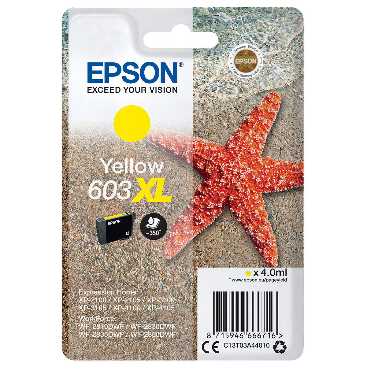 Epson Etoile de mer 603XL Jaune