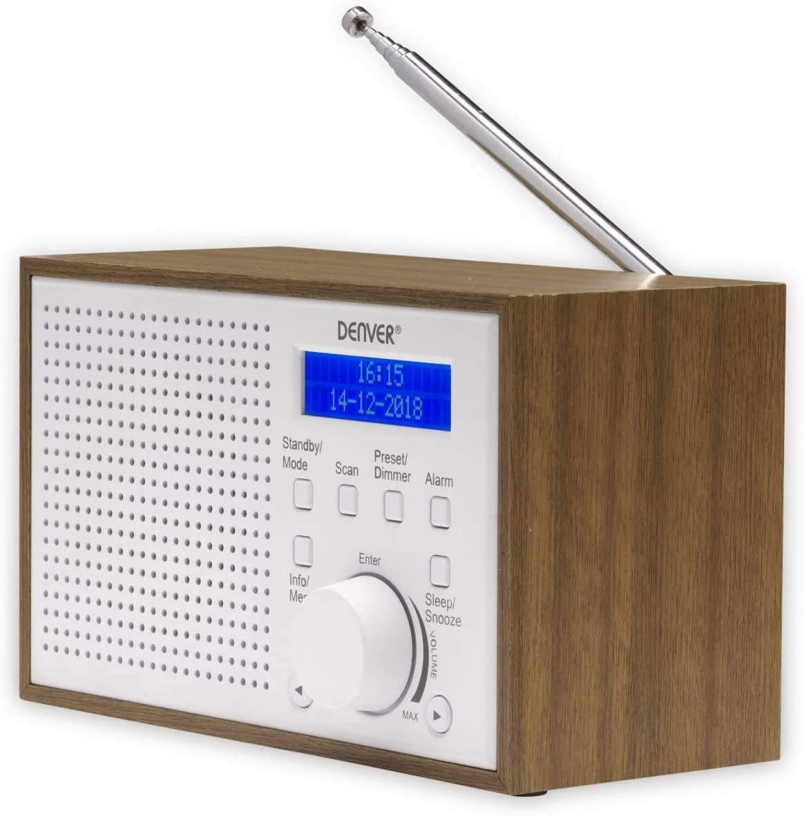 Denver DAB+ Table Radio, White