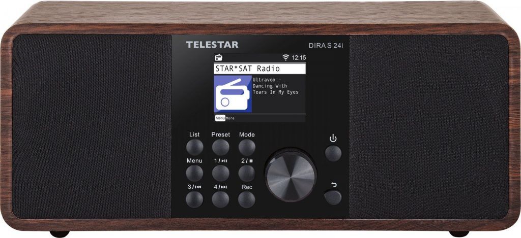 Radio digital portátil Telestar DIRA S 24i, Negro Madera
