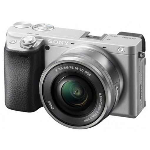 Sony Alfa A6400 24,2 MP + kit lente 16-50 mm (plata)