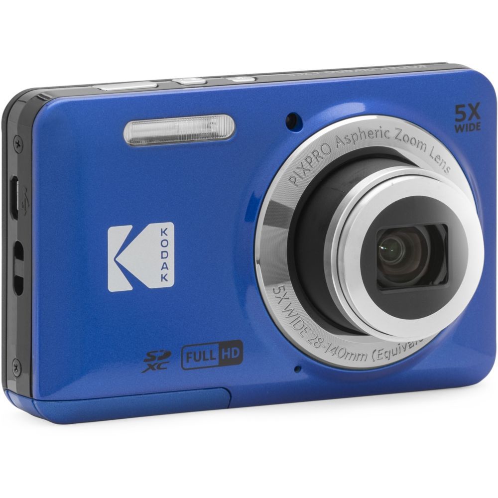 Kodak PIXPRO Friendly Zoom FZ55 - Digital Camera - Compact - 16.35 MP - 1080p / 30fps - 5x Optical Zoom - Blue