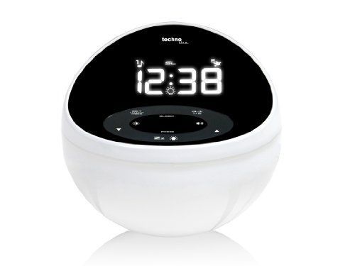 Technoline Premium Collection Radio Alarm Clock, 5.7 x 5.7 x 4.9 inches