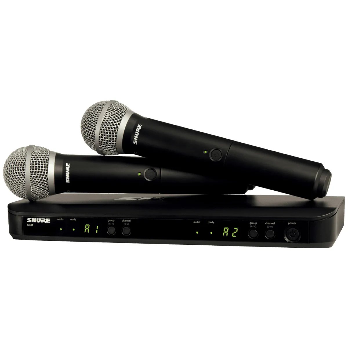 Shure BLX288/PG58 H8E - Analog UHF System - Dual PG58 Handheld Microphones