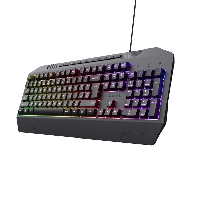 Trust GXT 836 EVOCX Gaming Keyboard, QWERTY Layout, Black