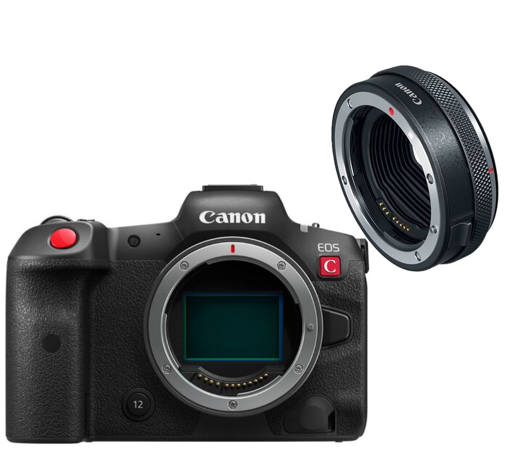 Canon EOS R5C Mirrorless Camera with EF-EOS R Mount Adapter and Control Ring