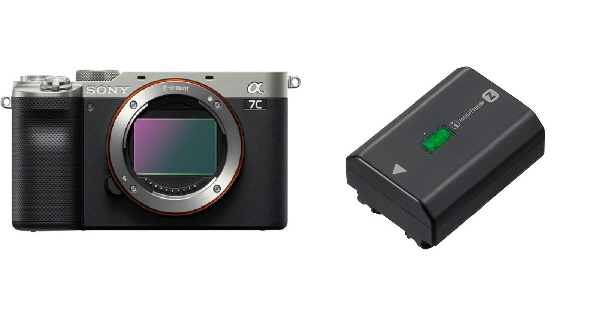 Sony Alpha A7C Cuerpo, Plata (Multilingüe) + 1 Batería Sony NP-FZ100