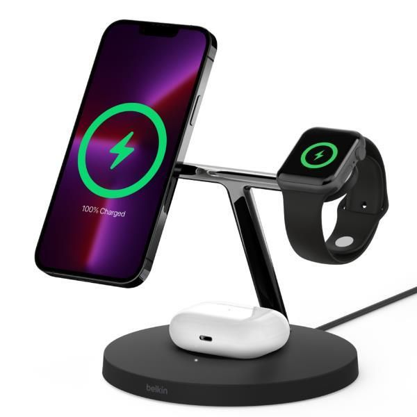Belkin Wireless Charging Pad for Smartphones and Smartwatches, Black