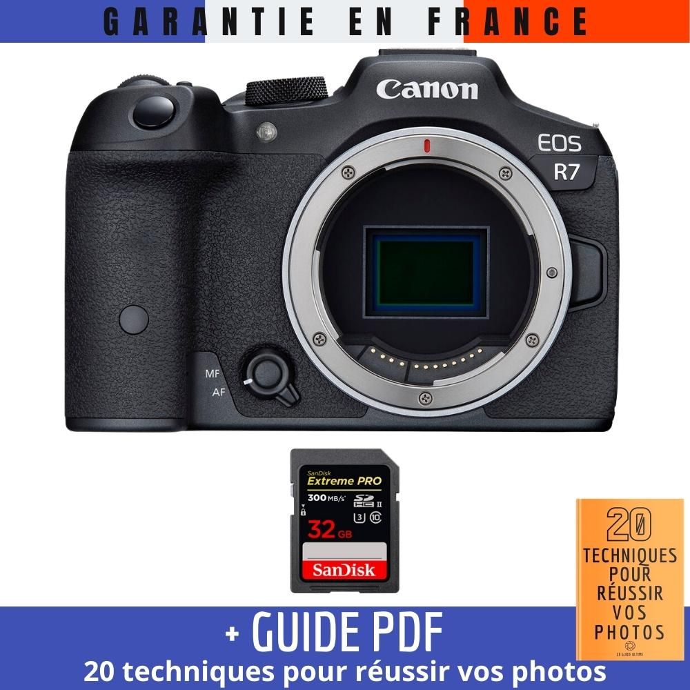 Canon EOS R7 + 1 SanDisk 32GB Extreme PRO UHS-II SDXC 300MB/s Card + '20 Techniques to Succeed in Photography' Guide PDF