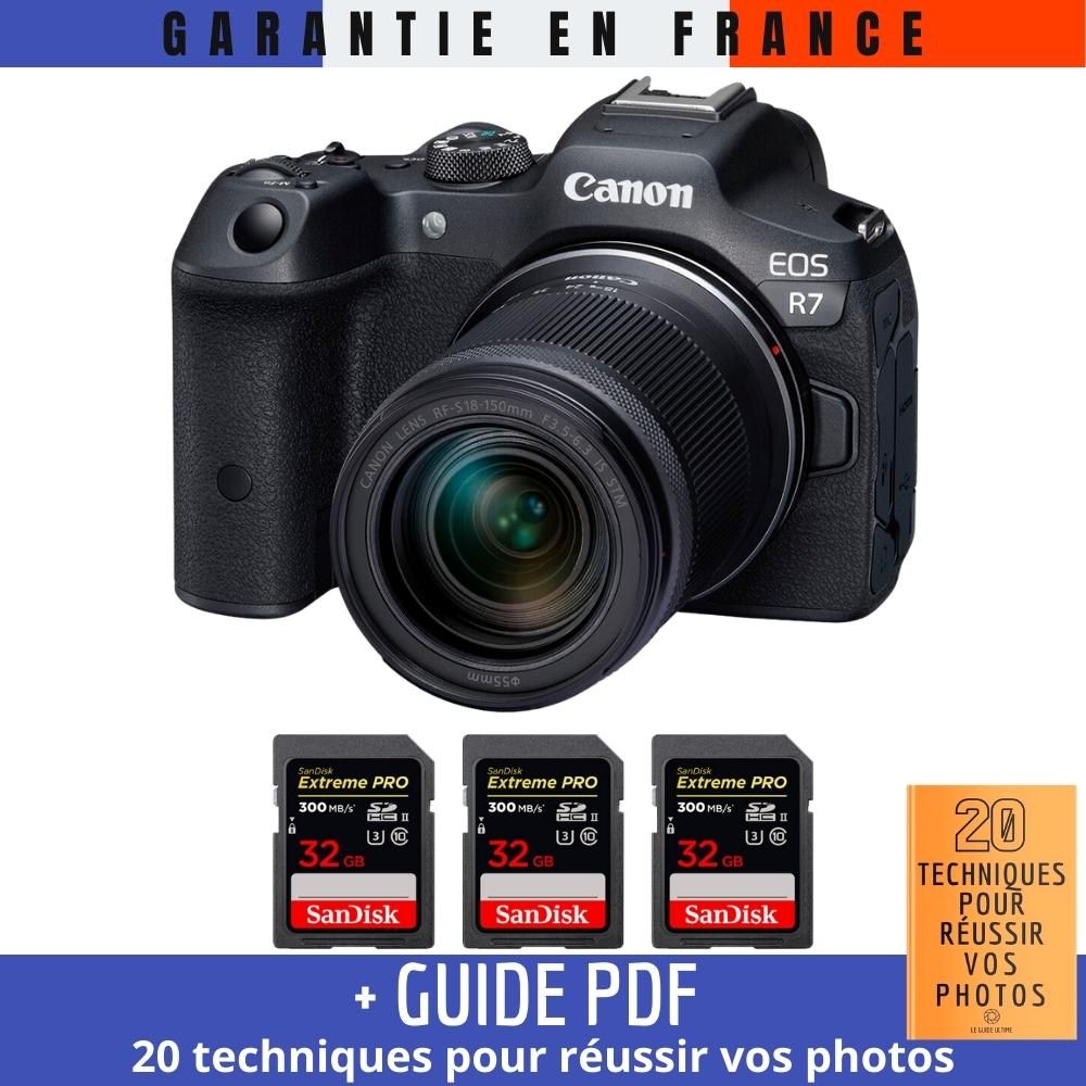 Canon EOS R7 + RF-S 18-150mm STM + 3x SanDisk 32GB Extreme PRO UHS-II SDXC 300MB/s