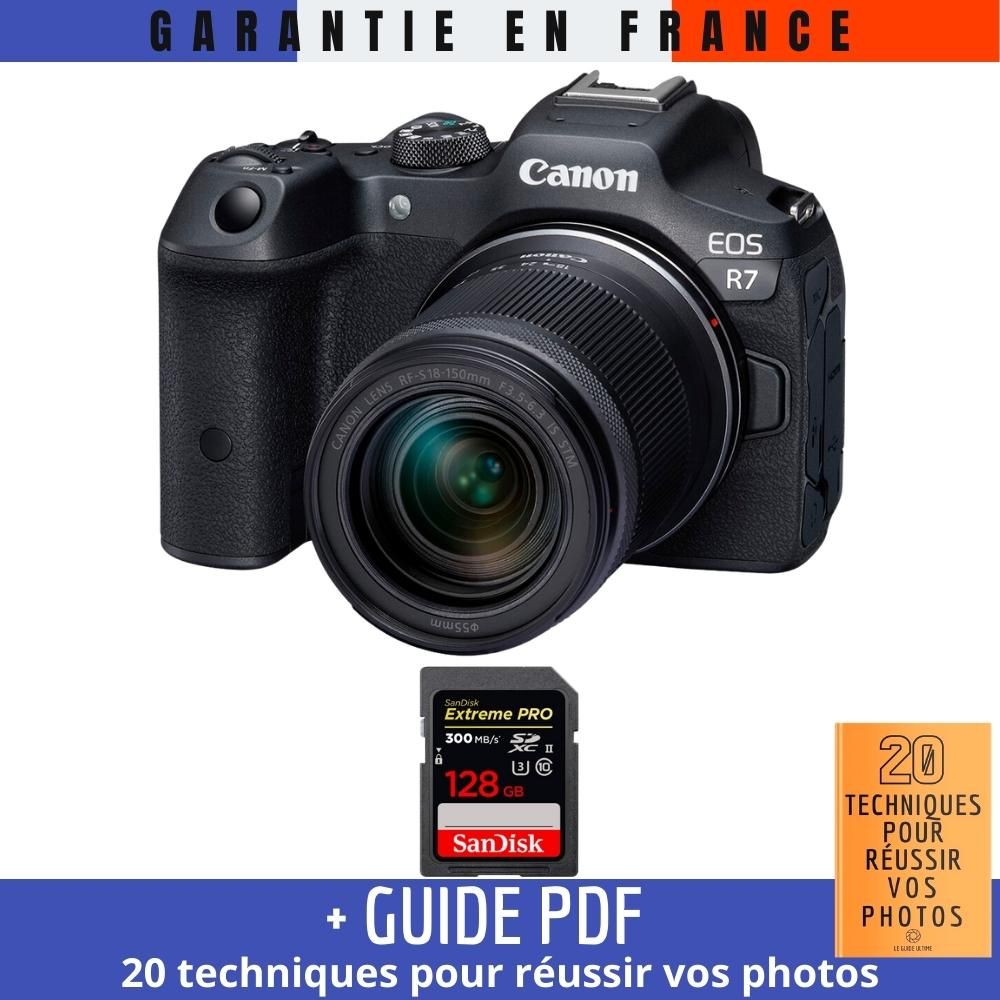 Canon EOS R7 + RF-S 18-150mm STM + 1 SanDisk 128GB Extreme PRO UHS-II SDXC Card + '20 Techniques for Successful Photos' Guide