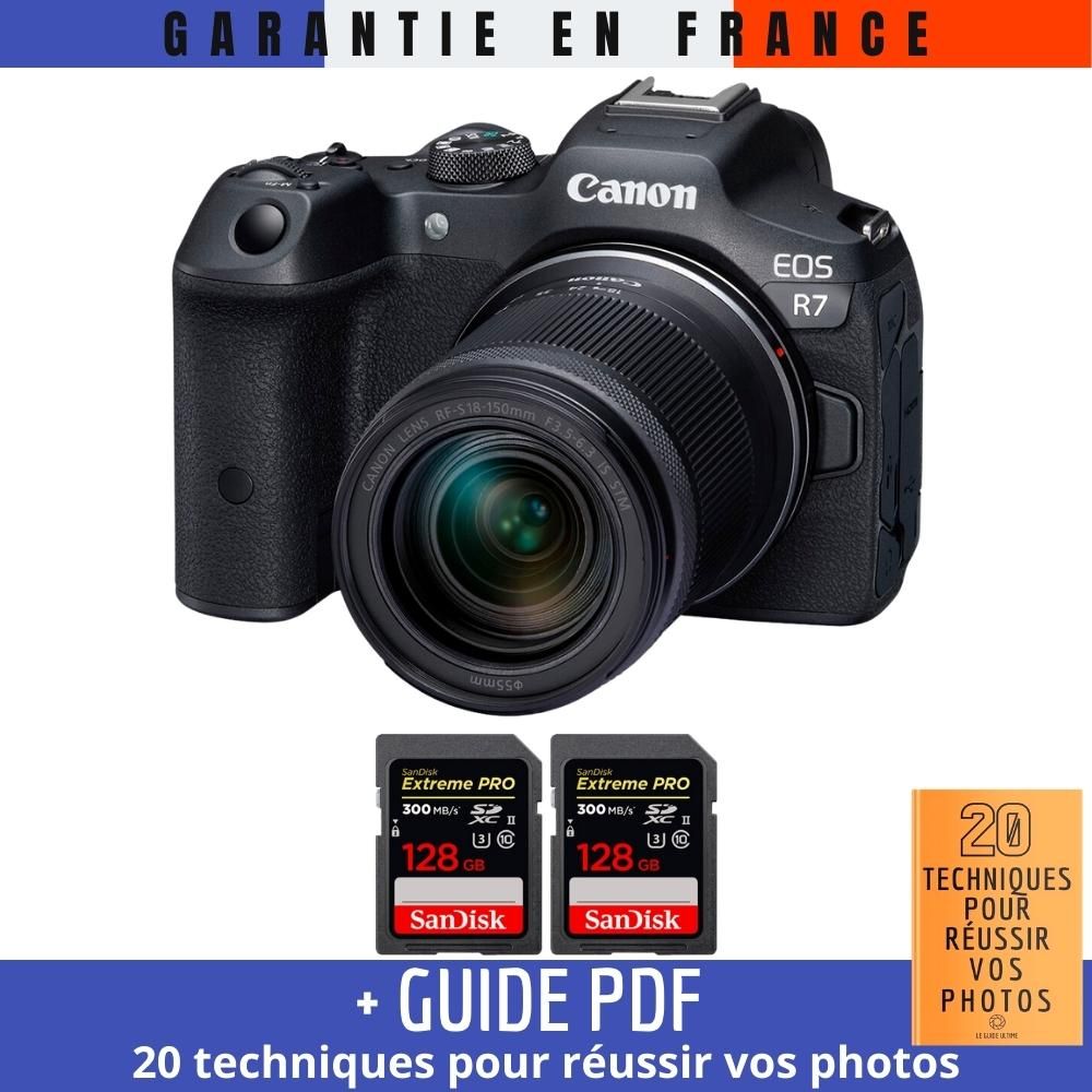 Canon EOS R7 + RF-S 18-150mm STM + 2x 128GB SanDisk Extreme PRO UHS-II SDXC Cards (300MB/s) + '20 Techniques to Succeed in Photography' Guide