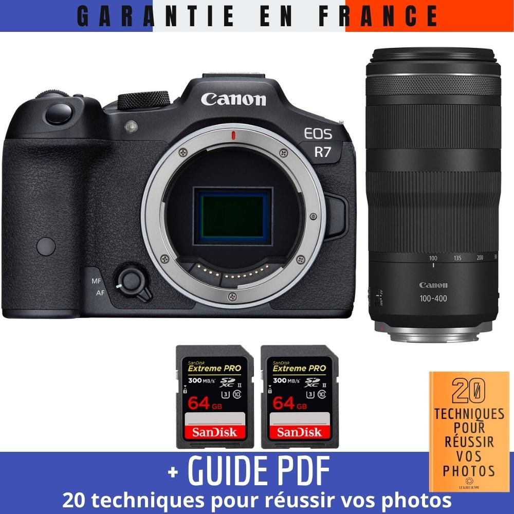 Canon EOS R7 + RF 100-400mm IS + 2x 64GB SanDisk Extreme PRO UHS-II SDXC 300MB/s
