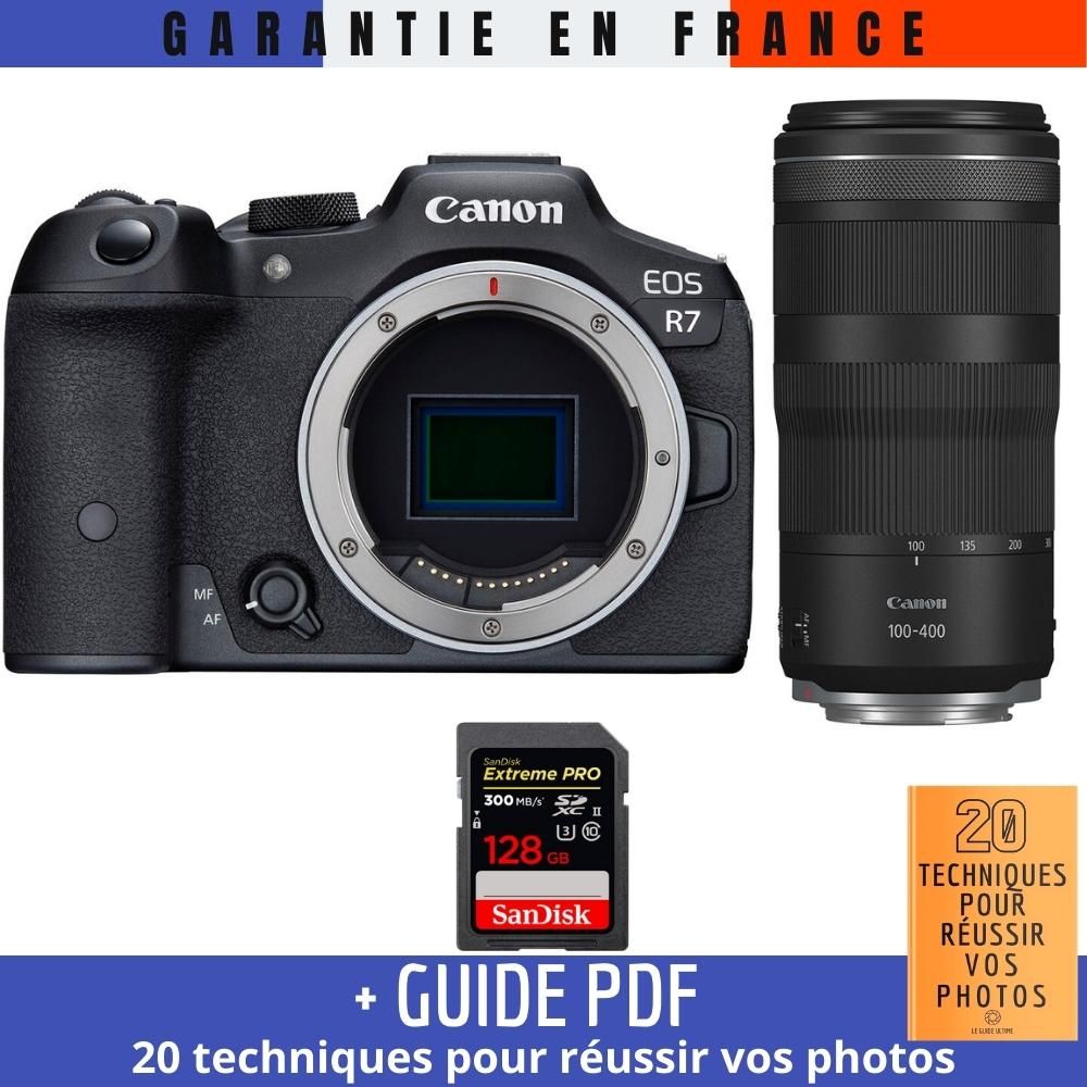 Canon EOS R7 + RF 100-400mm IS + SanDisk 128GB Extreme PRO UHS-II SDXC Card + '20 Techniques for Successful Photos' Guide