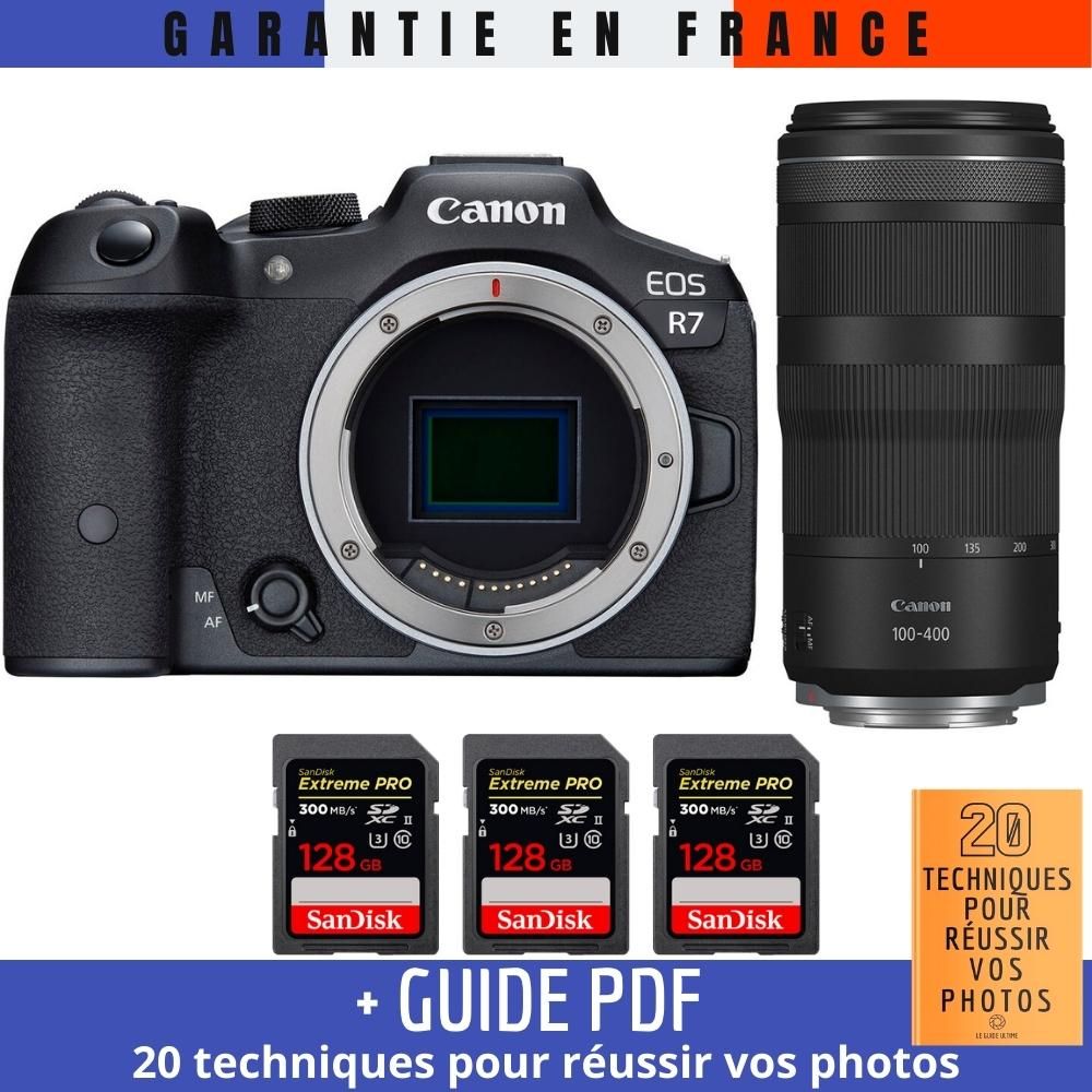 Canon EOS R7 + RF 100-400mm IS + 3 SanDisk 128GB Extreme PRO UHS-II SDXC 300MB/s