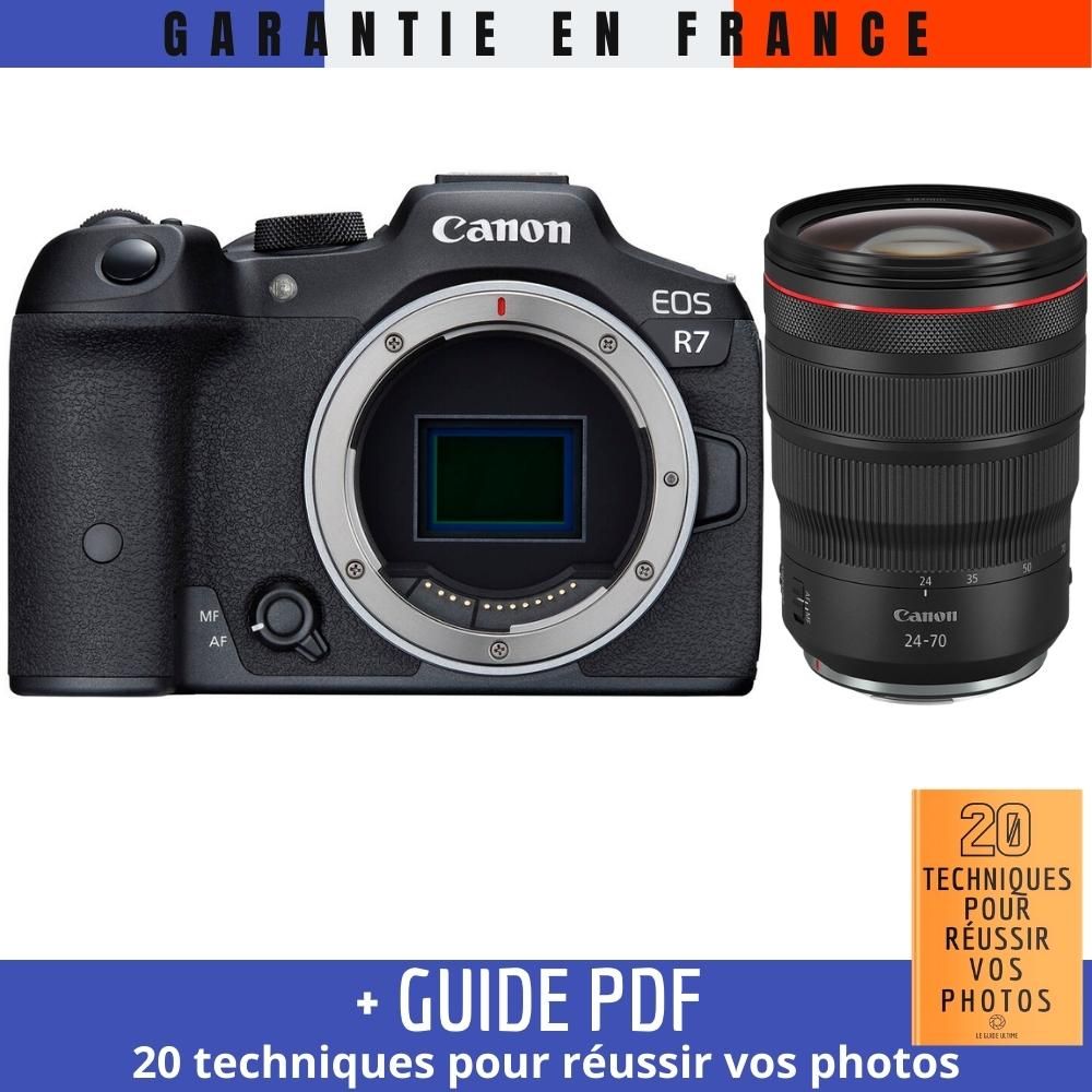 Canon EOS R7 + RF 24-70mm F2.8 L IS USM + Guide PDF '20 techniques pour réussir vos photos'