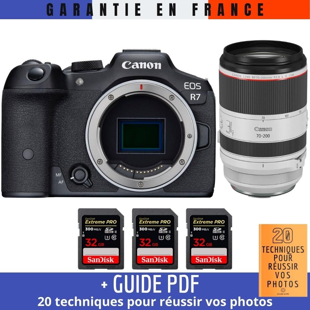 Canon EOS R7 + RF 70-200mm F2.8 L IS USM + 3 SanDisk 32GB Extreme PRO UHS-II SDXC 300MB/s