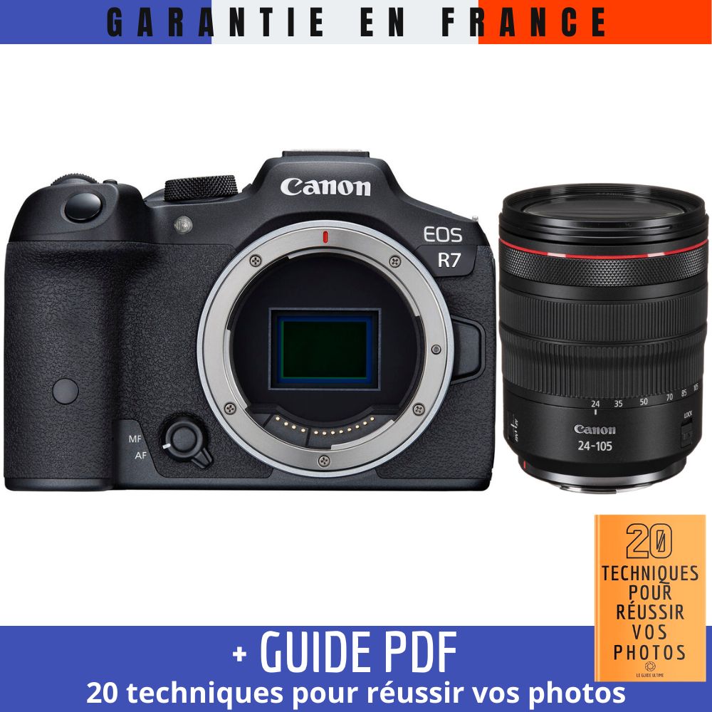 Canon EOS R7 + RF 24-105mm F4 L IS USM Kit + '20 Techniques for Success in Photography' Guide