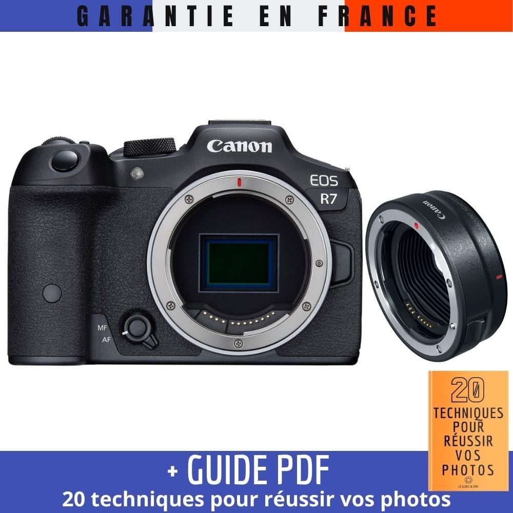 Canon EOS R7 + Canon EF-EOS R Lens + Guide PDF: 20 Techniques for Succeeding in Photography