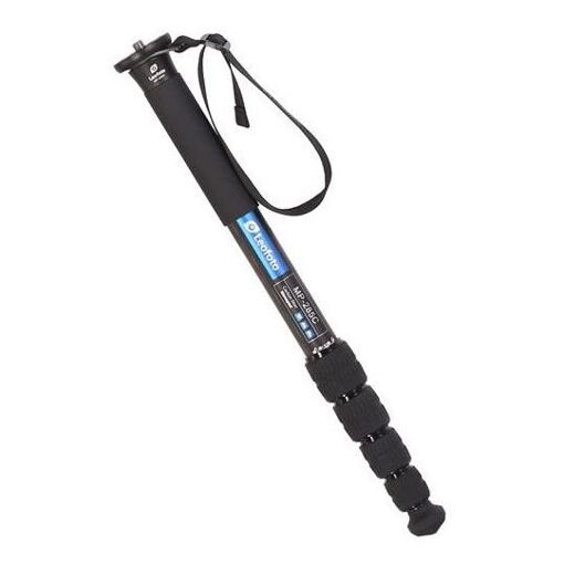 Trípode Leofoto MP-285C, Carbono y Caucho, Montajes 1/4 y 3/8", Negro