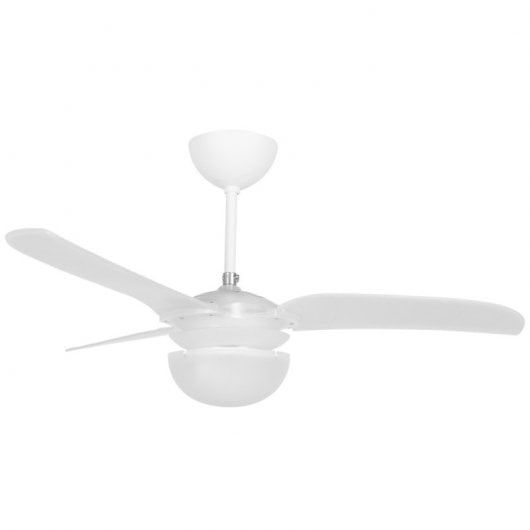 Ventilador de techo Orbegozo CP75120 con luz (blanco, 3 velocidades, 40W)