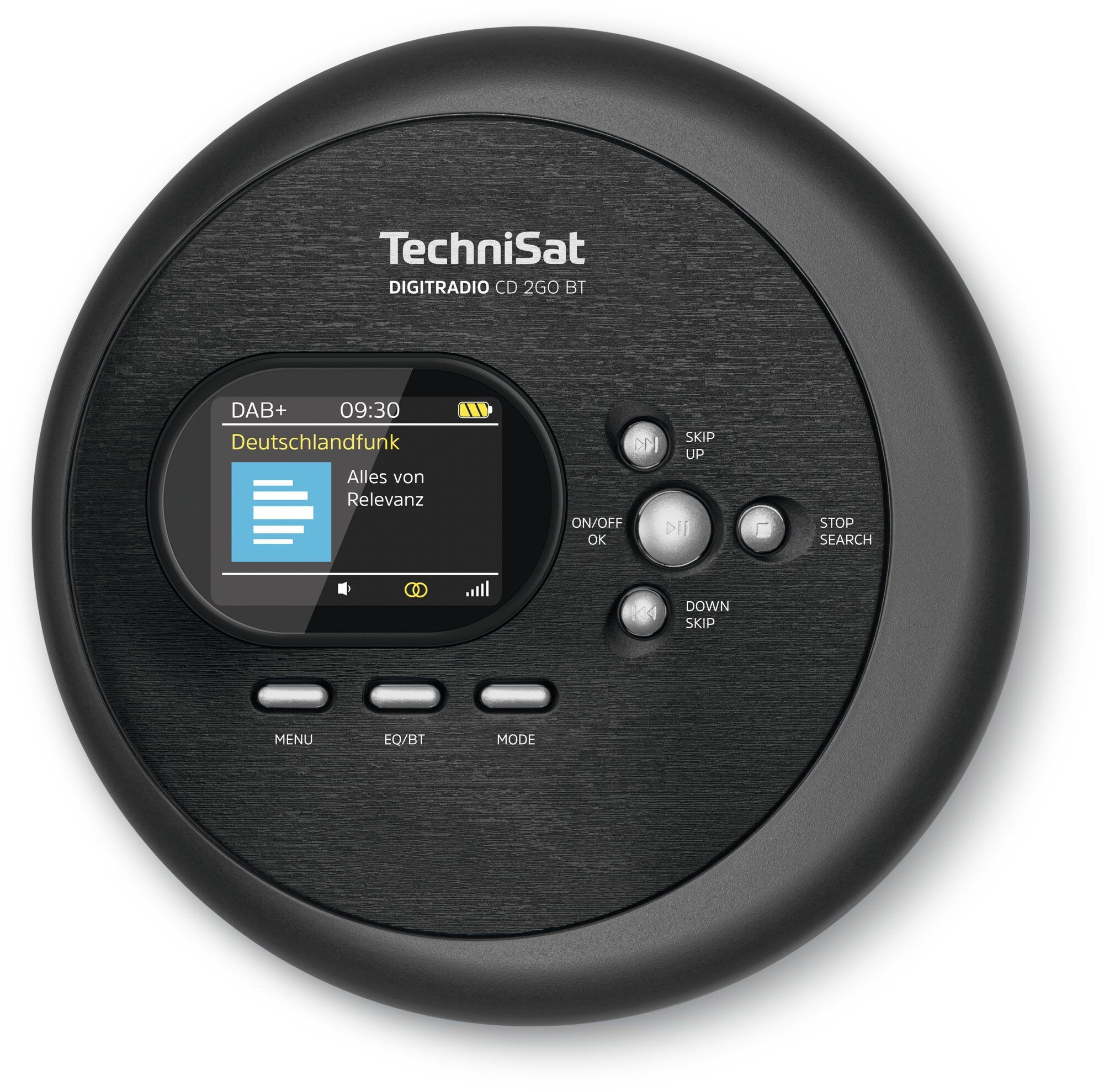 TechniSat DIGITRADIO CD 2GO BT Portable CD Player Black