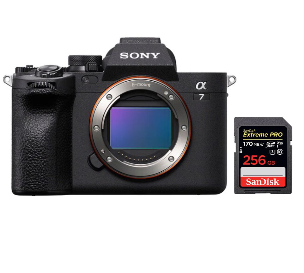 Sony Alpha A7 Mark IV Body + SanDisk 256GB Extreme PRO SDXC UHS-I U3 V30 200MBs Memory Card