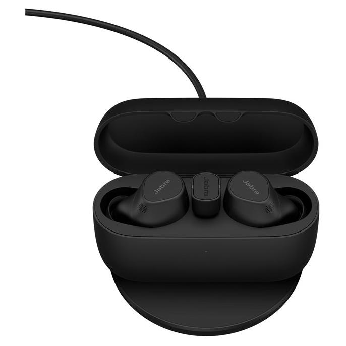 Jabra Evolve2 UC Buds - Wireless Headphones with Microphone - In-Ear - Bluetooth - Active Noise Cancellation - USB-C via Bluetooth Adapter - Acoustic Isolation - Black - Certified...