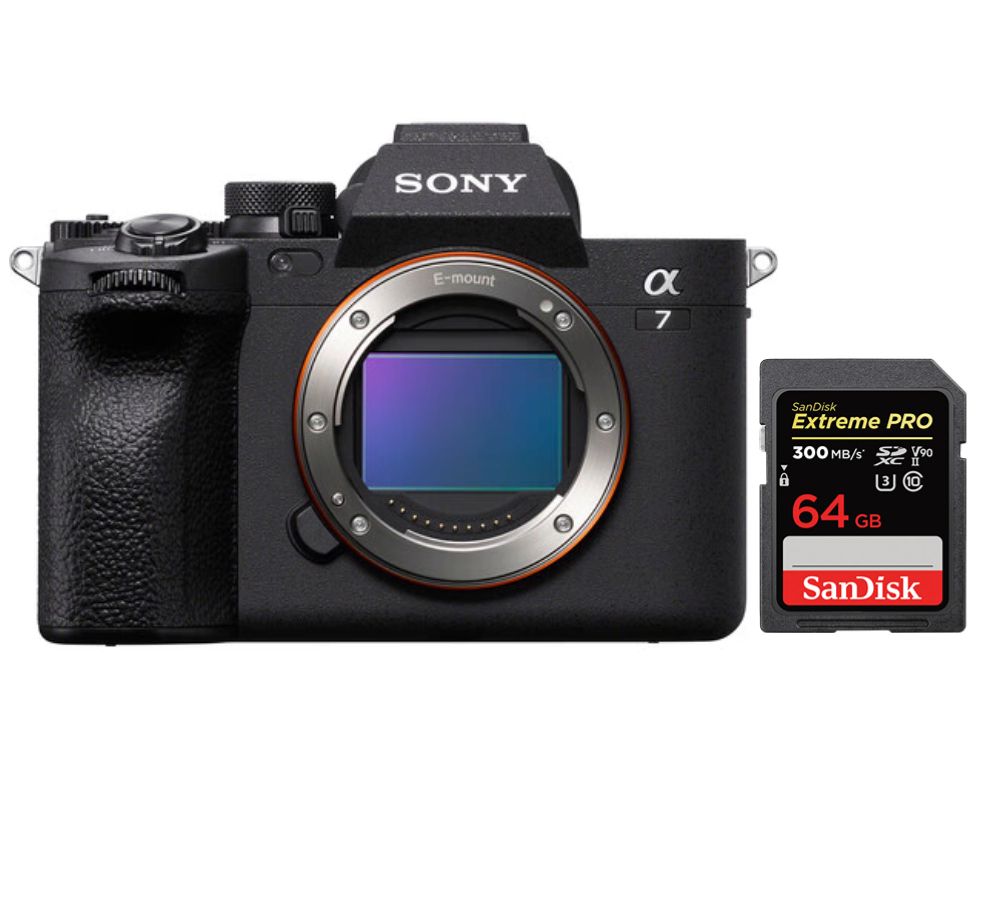 Sony Alpha A7 Mark IV Body + SanDisk 64GB Extreme Pro SDXC UHS-II 300MB/s