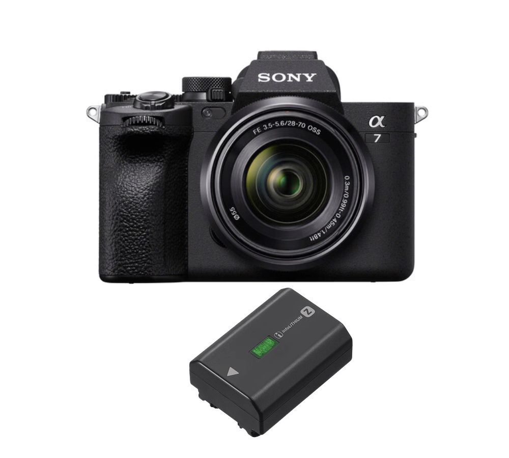 Kit Sony Alpha A7 IV avec objectif 28-70 mm et batterie NP-FZ100