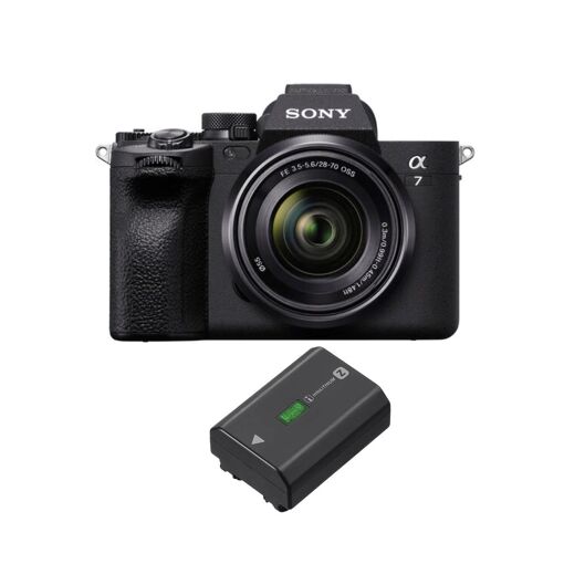 Kit Sony Alpha A7 IV con objetivo 28-70 mm y batería NP-FZ100