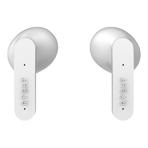 Ryght Mino - Auriculares inalámbricos con micrófono y cancelación activa de ruido - blanco