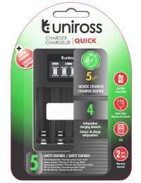 Cargador AboutBatteries VARTA 4206, 2500 mAh, Ni-MH, Negro