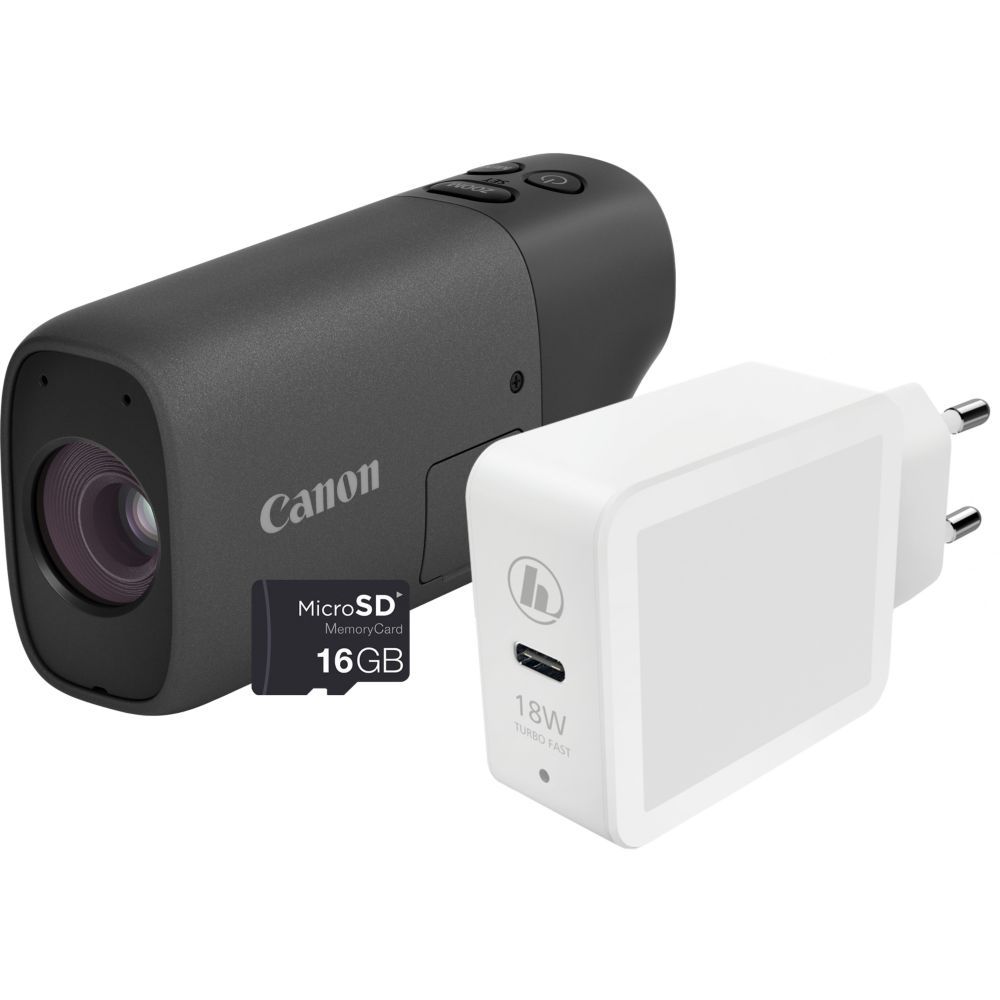Canon PowerShot Compact Camera - Black Essential Kit